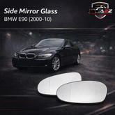 Side Mirror Glass Set Left 51167157247 Right 51167157246 Compatible With BMW 3 Series E90 (2000-10)