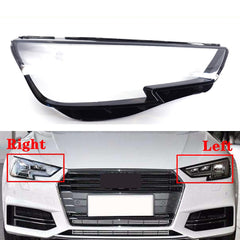 Front Headlight Glass Compatible with Audi A4 B9 2016 - 2019.