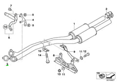 Engine Cylinder Silencer Packing Head Exhaust Pipe Manifold Gasket Seal Ring 504.400 18107549447 Compatible With BMW 3-SERIES (E90) 5-SERIES (E60) 5-SERIES (F10) X3 (E83)