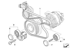 Belt 6PK1836 Compatible With BMW 3 Series (E90) & 3 Convertible (E93) Tag-BEL-22