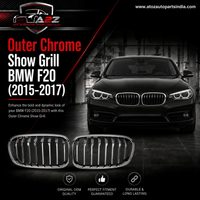 Outer Chrome Show Grill Left 51137371685 & Right 51137371686 Compatible With BMW 1 Series (F20) (2015-2017) Tag No.123