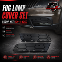 Fog Lamp Cover Set Left 5L0807681A9B9 & Right 5L0807682A9B9 Compatible With Skoda Yeti (2014-2017) Tag No.1102