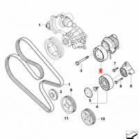 Belt Tensioner With Pulley 11287549588 11287505224 11287542680 Compatible with BMW 5 Series (E60) & 7 Series (E65, E66, E67) & X5 (E53)