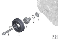 Belt Pulley VD1120 11237787304 Compatible With BMW 5 (E60) (CONTINENTAL)