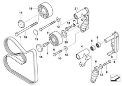 Multi Rib Belt 6PK1560 11287520072 Compatible With BMW 7(E65, E66, E67) (CONTINENTAL)