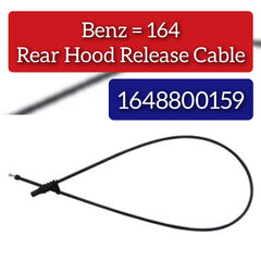 Engine Hood Release Wire Bowden Cable 1648800159 A1648800159 Compatible With Mercedes Benz W164