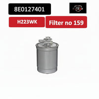 Fuel Filter H223WK & 8E0127401 & KL554D Compatible With AUDI A4 (B7) & A6 C6 Tag 159