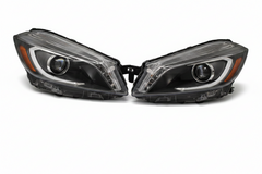 Headlight Headlamp Left A1768201161 & Right A1768201261 (Without Blaster) Compatible With MERCEDES-BENZ A-CLASS (W176) (2012-2015)