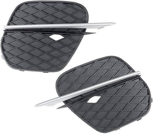 Fog Lamp Cover With Chrome Left 51117222859 & Right 51117222860 Compatible With BMW X5 E70 (2011-2014 )