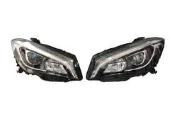 Headlight Headlamp Left A1178206761 & Right A1178206861 (Without Blaster) Compatible With MERCEDES-BENZ CLA (W117) 2017-2018