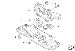 Engine Transmission Gearbox Mount 22316761093 22316771741 Compatible With BMW 5 Series E60