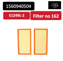 Air Filter E1249L-2 & 1560940504 & LX3594 Compatible With MERCEDES-BENZ C-CLASS (W204) & CLS (C219) & S-CLASS (W221, V221) Tag : 162