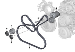 Fan Belt Tensioner APV2768 11287800333 7800333 Compatible With BMW 3 (E90) 3 Convertible (E93) (DAYCO)