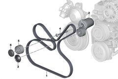 Belt Tensioner With Pulley 11287800333 Compatible with BMW 3 Series (E90) & 5 Series (E60) & 5 Series (F10) & 7 Series (F01, F02, F03, F04) & X1 (E84) & X5 (E70) & X6 (E71, E72) Tag.4