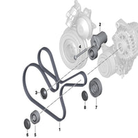 Timing Belt 6DPK1697 11287800341 11288506993 11288512068 Compatible With BMW 3 Series (E90) & 3 Convertible (E93) Tag-BEL-08