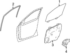 Front Left Power Window Regulator 1647201579 Compatible with MERCEDES-BENZ M-CLASS (W164)