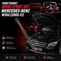 Front Bonnet Hood Strut Left 1648800029 & Right 1648800129 Compatible With MERCEDES-BENZ M-CLASS (W164)
