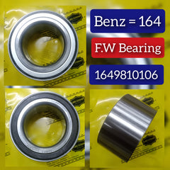 Front Wheel Bearing 1649810106 1649810406 A1649810106 A1649810406 Compatible With MERCEDES-BENZ GL-CLASS X164 & M-CLASS W164 & R-CLASS W251