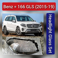 Front Headlight Glass Compatible with Mercedes-Benz GLS W166 2015 - 2019.