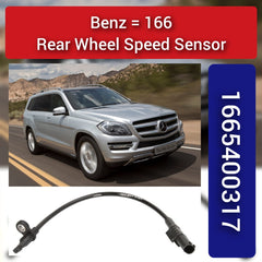 Rear Left/Right ABS Wheel Speed Sensor 1665400317 1669052701 1669054102 A1665400317 A1669052701 A1669054102 Compatible With MERCEDES-BENZ GL-CLASS X166 & GLE W166 & GLS W166