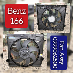 Engine Radiator Cooling Fan Assembly A0999060900 A0999062500 Compatible With MERCEDES-BENZ GL-CLASS (X166) & GLE (W166) & GLS (X166) & M-CLASS (W166)