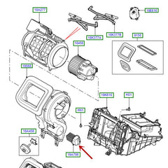 AC Heater Blower Motor Resistor LR002685 Compatible with FREELANDER 2 (L359) | LR2 RANGE ROVER EVOQUE (L538)