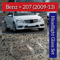 Front Headlight Glass Compatible with MERCEDES BENZ E-CLASS C207 2009-2013