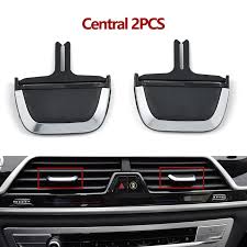 Center Air Conditioner Back Ac Vent Grille Outlet Tab Clip Slider Repair Kit 64229299501 64227946263 Compatible With BMW 7 Series G11 G12 (Set Of 2)