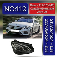 Headlight Headlamp Left A2139064504& Right A2139064604 (Without Blaster) Compatible With MERCEDES-BENZ E-CLASS (W213) (2016-2019)