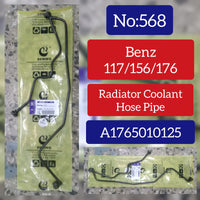 Radiator Coolant Hose Pipe 1765010125 A1765010125 Compatible With MERCEDES BENZ For A CLASS W176 W117 W156 Tag No.568