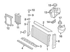 Coolant Bottle 17138617045 8617045 Compatible With BMW 3 Series (F30, F80) & 3 Gran Turismo (F34) Tag-B-73