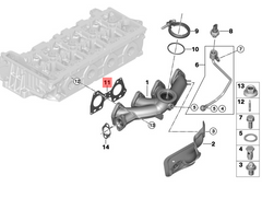 Engine Exhaust Manifold Packing (Gasket Seal Ring) 503.721 11628509783 Compatible With BMW 1-SERIES (F20) 3-SERIES (E90) 3-SERIES (F30, F80) 3-SERIES Gran Turismo (F34) 5-SERIES (E60) 5-SERIES (F10) X1 (E84) X3 (E83) X3 (F25)