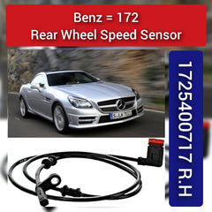 Rear Right ABS Wheel Speed Sensor 1725400717 A1725400717 Compatible With MERCEDES-BENZ SLC (R172) SLK (R172)