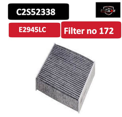 Cabin Air Filter E2945LC & C2S52338 & LAK490 LR036369 LR143132 Compatible With LAND ROVER DISCOVERY V (L462) & RANGE ROVER IV (L405) & RANGE ROVER SPORT II (L494) & RANGE ROVER VELAR (L560) Tag : 172
