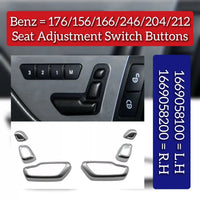 Seat Adjustment Buttons ( L.H 1669058100 & R.H 1669058200) Compatible with MERCEDES-BENZ A-CLASS W176 & B-CLASS W246 & GLA W156 & C-CLASS W204 & E-CLASS 212 & GL-CLASS W166