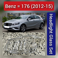 Front Headlight Glass Compatible with MERCEDES BENZ A-CLASS W176 2012-2015