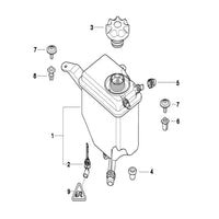 Coolant Bottle 17137542986 17137516004 17137519219 Compatible With BMW 5 Series E60 Tag-B-02