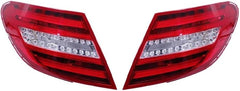 Tail Light Rear Lamp Compatible With MERCEDES-BENZ C-CLASS (W204) (2011-2014) Tail Light Rear Lamp Left 2049060203 A2049060203 2048205464 A2048205464 & Right 2049060503 A2049060503 2048202764 A2048202764Tag-TLM-101