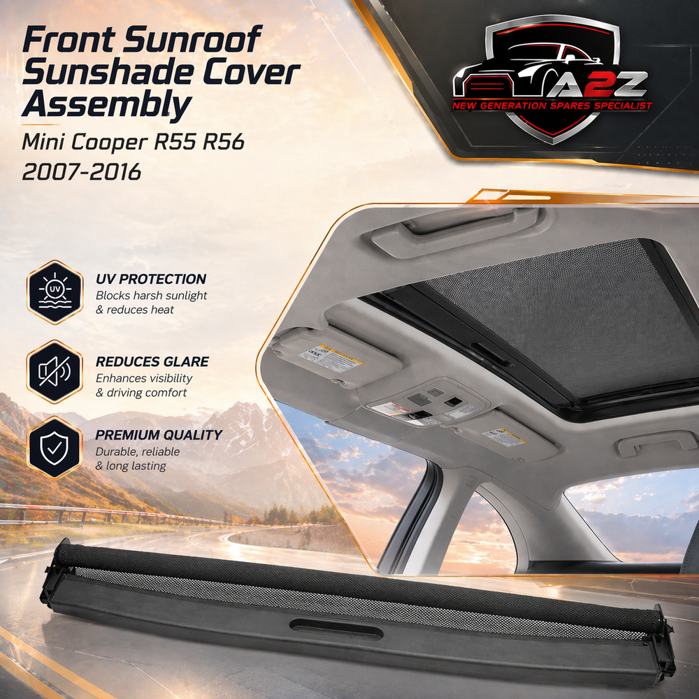 Front Sunroof Sunshade Cover Assembly 54102757016 54102755848 54102755849 Compatible with Mini Cooper R55 R56 2007-2016