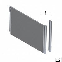 AC Condenser 64509391489 Compatible with BMW 5 Series (F10) & 5 Gran Turismo (F07) & 7 Series (F01, F02, F03, F04)