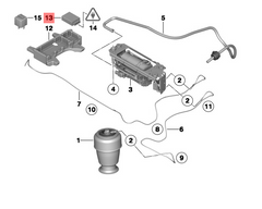 Air Suspension Control Module 37146860385 For BMW 7 Series F02 Tag-BL-193