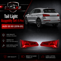 Tail Light Assembly Set (5 Pin) Left 80A945093B & Right 80A945094B Compatible With Audi Q5 80 (2018-20) Tag No.174