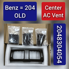 Front Center Black AC Vent Grille 2048300354-9116 Compatible With Mercedes Benz C-Class W204 2007-2011