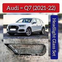 Front Headlight Glass Compatible with AUDI Q7 2021-2022