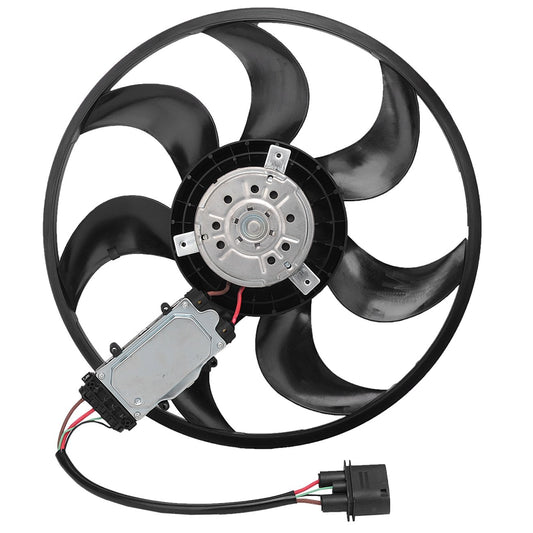 Engine Cooling Fan Motor Fan Assembly (Big) 7L0959455G Compatible With AUDI Q7 (4LB) & PORSCHE CAYENNE (9PA) & VW TOUAREG (7LA, 7L6, 7L7)