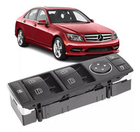 Mercedes-Benz E-CLASS W212 3 Pin Window Black Switch Compatible with 204/212/207 2128208210 2048700151 2049055302 A2128208210 Tag-SW-06