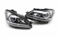 Headlight Headlamp Left A2048204339 & Right A2048204439 (Without Blaster) Compatible With MERCEDES-BENZ C-CLASS (W204) 2011-2014