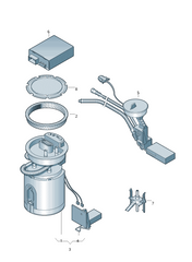 Fuel Pump 1J0919051B 1J0919087J Compatible With SKODA OCTAVIA I (1U2) & VW NEW BEETLE (9C1, 1C1) Tag-F-77
