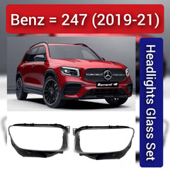 Front Headlight Glass Compatible with MERCEDES BENZ B-CLASS W247 2019-2021