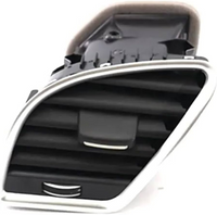Black Ac Vent Grille Assembly Center & Right & Left Compatible With Audi A4